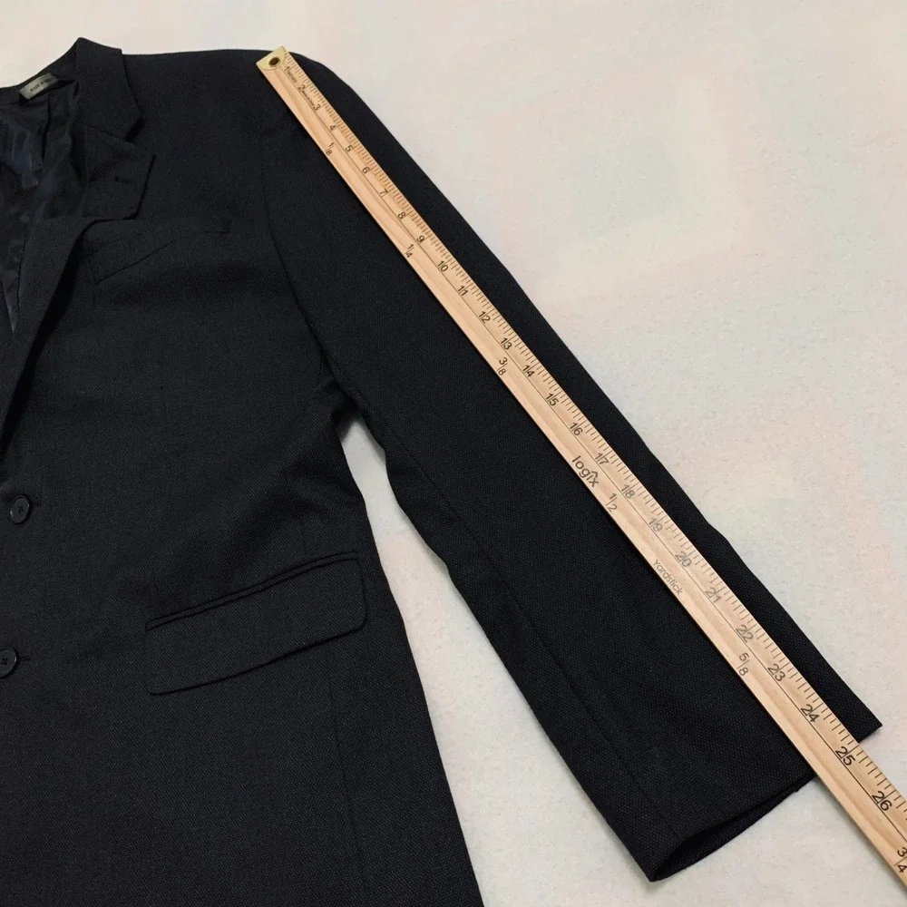 Banana Republic Slim Fit Blazer Jacket Men 44R Charcoal 2-Button Single-Breasted